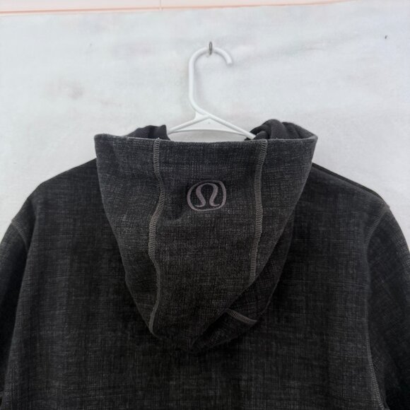 Lululemon Scuba Hoodie Mens M Gray Full Zip Heavyweight Sweatshirt Fleece - Picture 7 of 9